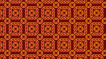 abstract ornamental vector seamless red pattern and swatches oriental chinese new year modern simple