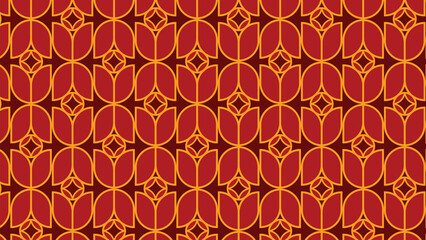 abstract ornamental vector seamless red pattern and swatches oriental chinese new year modern simple