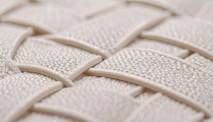 Off White Woven Fabric Texture Background