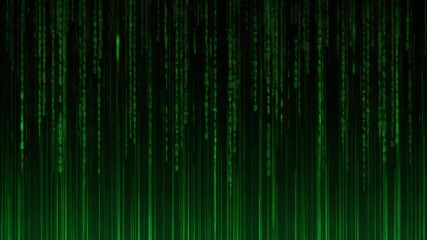 Abstract Digital Rain Binary Code Matrix Style Technology Background