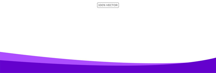 Wall Mural - wave separator footers, modern dividers shapes vector illustration element