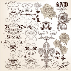 European classical ethnic pattern hand-drawn design materials