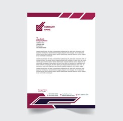 vector business letter head template simple minimal and professional