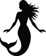 © Silhouette Vector - mermaid logo silhouette vector