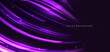 © chaninan - Abstract technology background with purple geometric glowing curve lines.