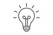 © whitestorm - Light bulb icon symbol of idea and inspiration isolated on transparent background