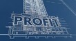 © Leja - The Architecture of Profit A conceptual blueprint illustrating the connection between construction, investment, and business success
