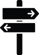 © Aditya - A directional road signpost with a blank arrow points the way toward a destination