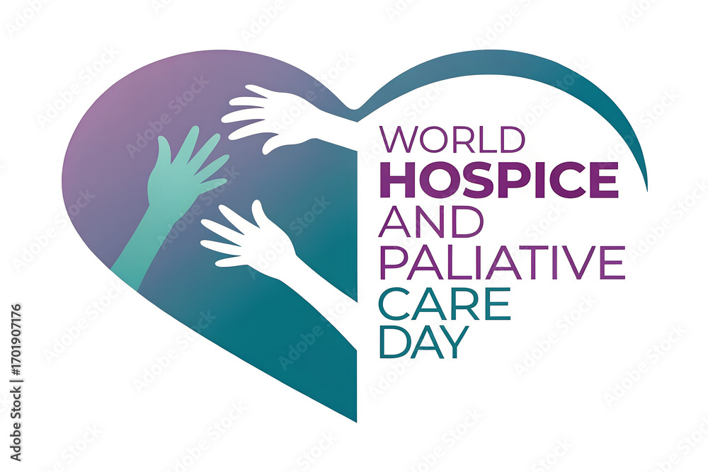 World Hospice and Palliative Care Day logo with multicolored hands ...