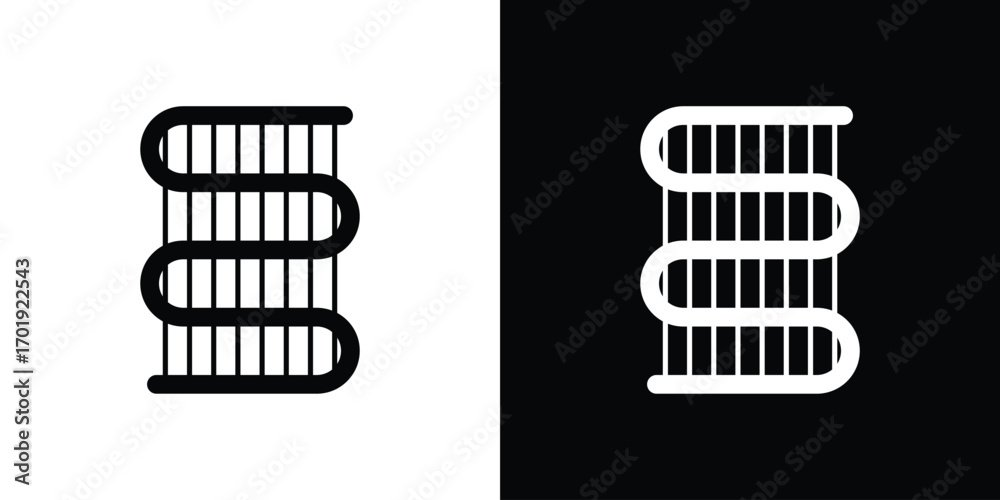 Condenser coil icon symbol for templates, web design and infographics ...