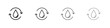 © Hestia - Recycle water icons. thin line symbols in strokes