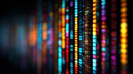 Abstract Colorful Data Stream: A Digital River of Information