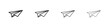 © Dan - Paper plane icon vector graphics. black style vector icons