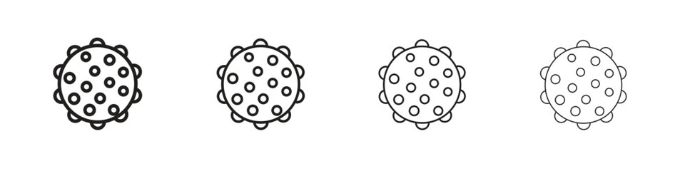 Wall Mural - Massage ball icon vector graphics. black style vector icons