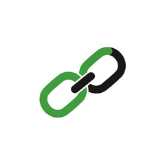 Flat Vector Link Icon for Coding & Web Design