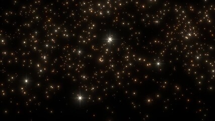 Wall Mural - glitter stars pattern backdrop new year animation