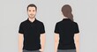© Instinc - Man and Woman in Black Polo Shirts.