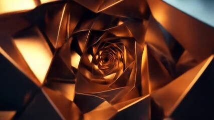 Abstract geometric pattern of golden triangles