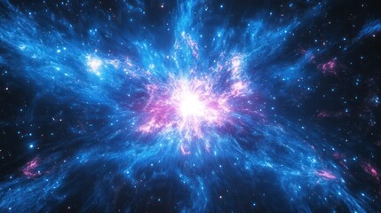 cosmic nebula explosion in deep space. possible use astronomy background