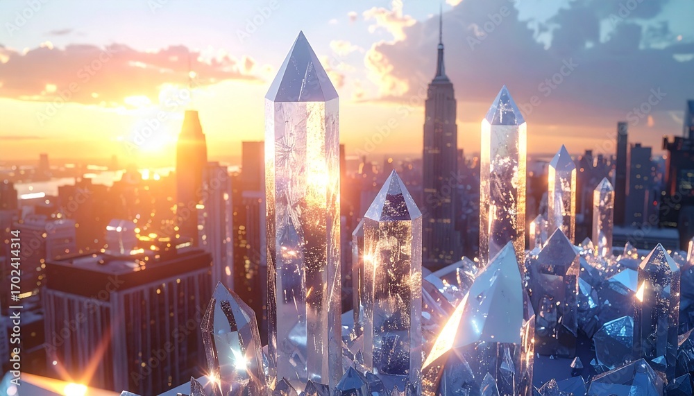 Slumz Rz Rooftops Foto Rooftops crowned with shimmering crystal structures, giving the ...