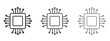 © Cristiane - Processor icon, outline sign, linear symbols
