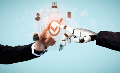 Wall Mural - ai powers quality assurance through intelligent control systems, compliance monitoring, and virtual 
