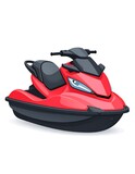 Red jet ski illustration