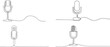 © MDASHRAFUL - A set of Podcast microphone one continuous line art, Vector illustration, One line art, Line art graphic style