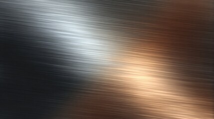 Metallic Abstract: An abstract close-up showcases the sleek beauty of a metallic surface, displaying an array of gradients and textures that suggest modern industrial design and technology. 