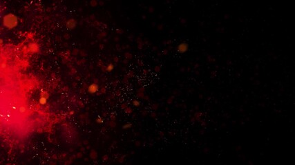 Wall Mural - red fire storm abstract blizzard 4k loop features red particle fire-like elements flowing from one s