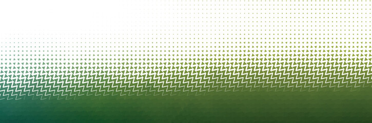 Abstract digital pattern with binary code flowing and transforming into a green gradient background representing data and technology