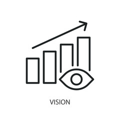 Wall Mural - Vision thin line vector icons.