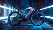 © Fajar - Futuristic electric bicycle in a neon-lit alley
