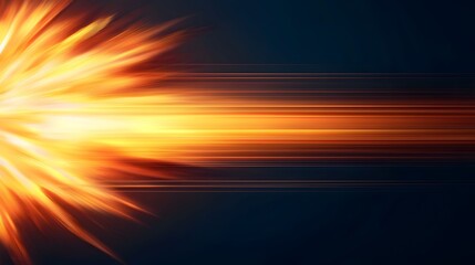 Wall Mural - the image displays an abstract burst of golden light, resembling a radiant explosion or a dynamic en