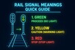 © Bubbles Ai - Railway Signal System and Meaning Infographic for Transportation Engineering