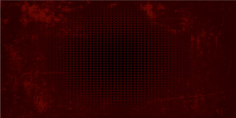 Red abstract grunge technology background with digital pattern and futuristic design elements