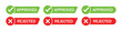 © sojibadnan354 - Approved and rejected vector signs, Approved rejected stamp vector graphic design