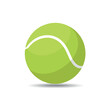 © Hafid - Bright Green Tennis Ball Icon Vector – Clean Flat 2D Sport Illustration for Digital Products and Athletic Brands
