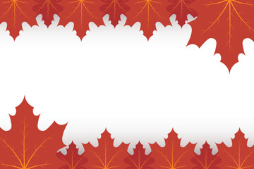 maple tree leaf border perfect for fall, autumn, seasonal invitations . frame with maple leaves