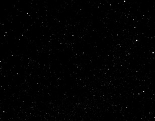 Wall Mural - Black Night Sky Filled with Countless Glimmering Stars in the Vast Cosmic Universe