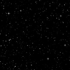 Wall Mural - Abstract Starry Night Sky With a Deep Black Background in Space