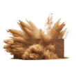 © ArsiStudio - Dust explosion impact on the wall isolated PNG with Transparent Background