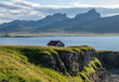 © wlad074 - fiord Borgarfjordur Bakkagerdi town and sea in Iceland