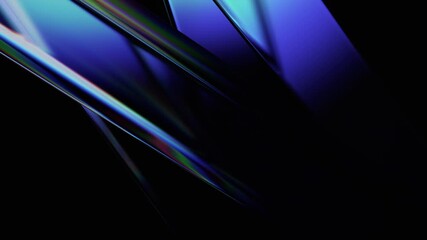 Wall Mural - Abstract animation, 3d render of futuristic background with color dispersion effect, 4k seamless looped video