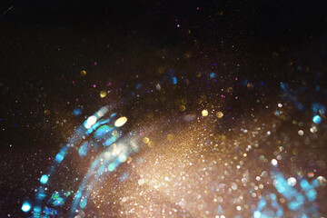 Wall Mural - Abstract golden blurred gradient Light or lens flare pattern