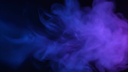Wall Mural - abstract seamlessly looping video of glowing smoke slowly swirling and expanding in a mystical, vibr