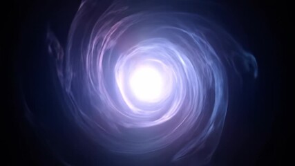 Wall Mural - abstract smoke and light vortex with ethereal wisps, seamlessly looping video background contrast, s