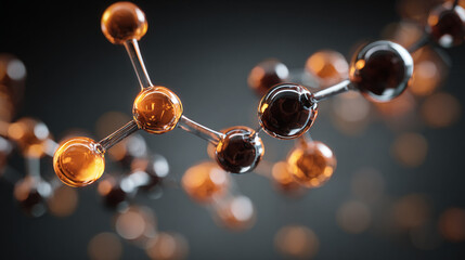 Molecular structure atoms bonds science research technology