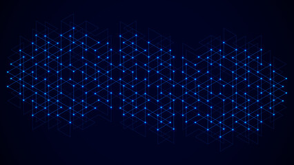 Wall Mural - Creative idea of modern design with abstract geometric background. Minimalistic texture with triangles pattern