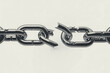 © muhammad - Broken chain symbolizing freedom, breaking barriers, overcoming obstacles, and resilience with powerful visual impact for business concepts